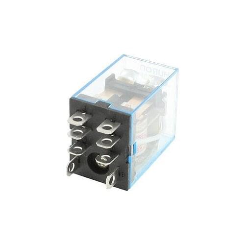 HH62P AC 220V Coil LED General Purpose Power Relay DPDT 8P