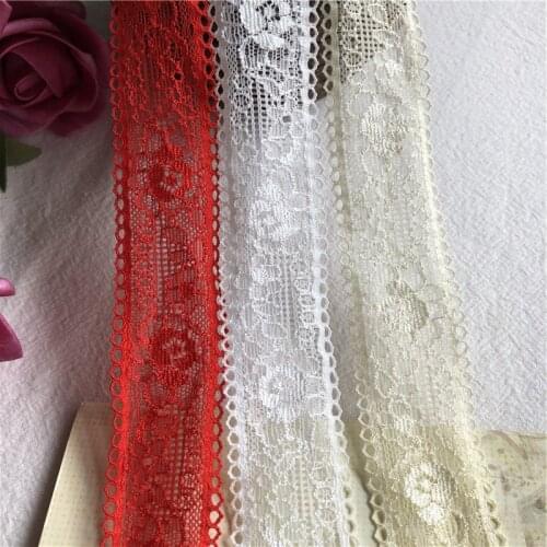 Cotton embroidered 3cm S1586 lace net ribbons fabric trim diy decorate sewing handmade craft materials