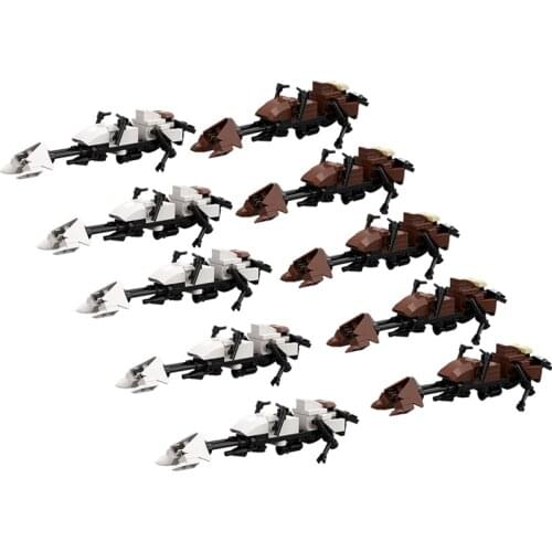 LEQUMOC Space Wars Technical Speeder Bike Sets Miniature Flying Transporter Creator Expert Model Building Blocks Assembly Toys