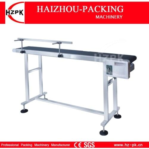 HZPK Inkjet Printer Conveyor Use Vertical Band Carrier Machine Belt Conveyor For Bottles/Bag Food Products Production Line L1.5m