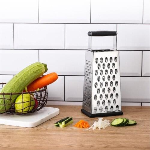 36 pcs Box Grater 4-Sided Blades Cheese Cutter Vegetables Tools Stainless Steel 9.8 inch Slicer for Parmesan Ginger Fruit Salad
