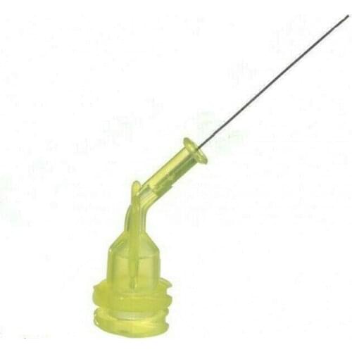Root Canal Irrigation Tip Dental Endo Delivery Needle Tips Long Thin Flexible 30GA Yellow End Closed