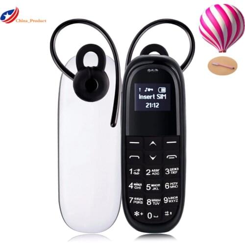 Original AEKU KK1 Bluetooth Dialer Mini Cute Mobile Phone 0.66'' Magic Voice 330mAh 1 SIM Card Cellphone PK GT Gtstar BM50 BM70