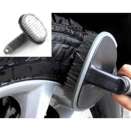 By DHL/Fedex 100pcs High Quality Vehicle Car Wheel Hub Rim Tyre Bend Shank Scrubbing Cleaning Brush Cleaner