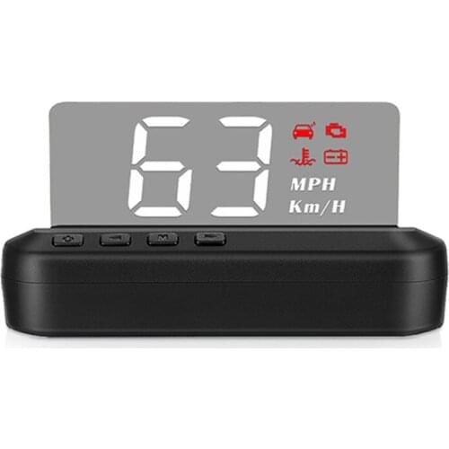 Practical Car Display C100 HUD Head UP Display Gauge Car OBD HD Speedometer Water Temperature Voltage Projector Car Accessories