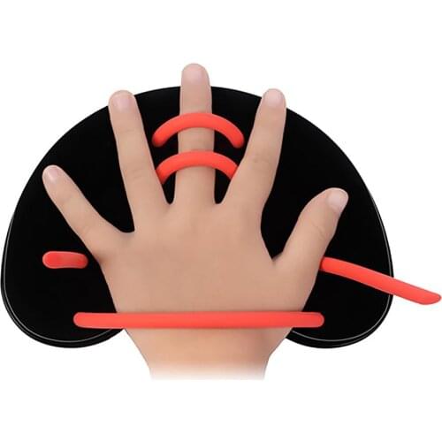 Professional Adjustable Hand Webbed Gloves Swimming Paddles Fins Swimming Strokes Practice Correction Swimming Tools