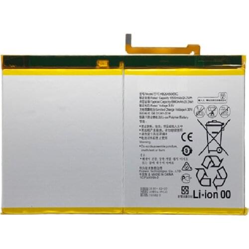 Replacement Tablet Battery HB26A510EBC For Huawei MediaPad M2 10 flat cell M2-A01W M2-A01L 6660mAh