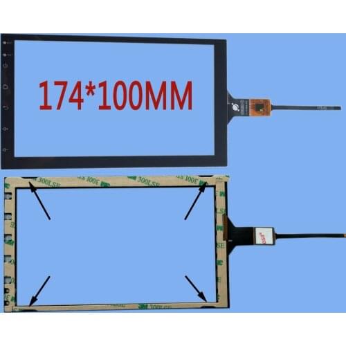Compatible replacement 7 " inch capacitive touch screen for On-board DVD GPS 174MM*100MM