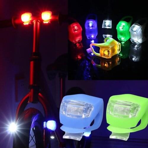 Bicycle light rear light LED flash front and rear wheel light waterproof flashlight battery warning light Bicycle rear light fit