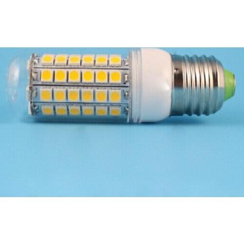 Ultra bright E27 5050smd LED lamp 220V 15W 69 led 5050 SMD LED Corn Bulb Light Warm white/white Water proof free shipping