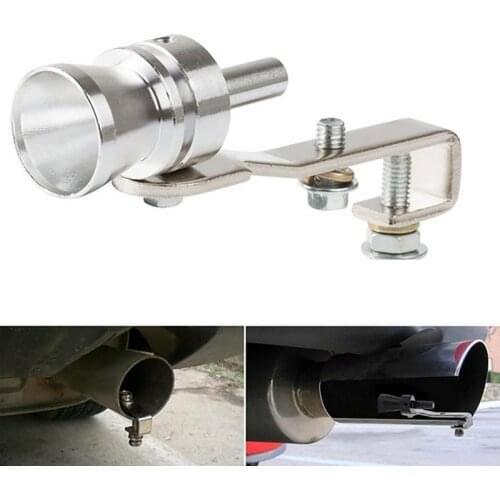 Universal Car Turbo Sound Exhaust Muffler Pipe Whistle 18mm Fake Blow-off BOV Simulator Whistler Vehicles Auto Accessories
