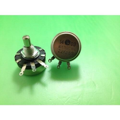 [VK] Single turn around the potentiometer adjustable resistance WX110 (010) 15k 22k power 1W watts switch
