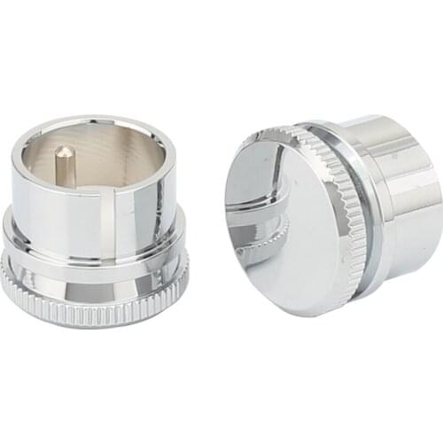 Top Quality Hifi audio RCA Plug Copper Caps Cover Noise Stoppers Chrome Plated Audio