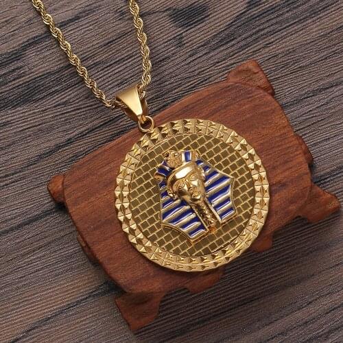 Stainless Steel Crystal Jewelry hip hop Pendant Necklace for men SN215