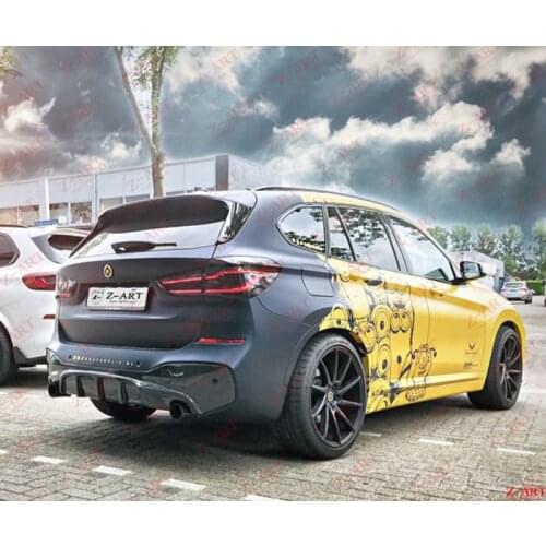 Z-ART for BMW X1 carbon fiber rear diffuser for BMW F48 carbon fiber rear chin for BMW X1 2017-2019 carbon fiber rear lip