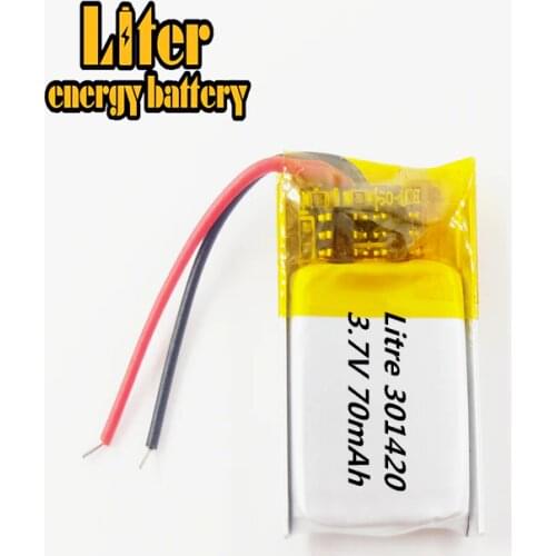 031420 301420 70MAH MP3 Bluetooth headset small toys battery 3.7V lithium battery 37V battery
