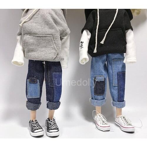 1Pcs Fashion Handmade Doll Clothing Fashion Jean Pants for Blyth, Licca, Azone Redberry 1/6 Doll Clothes Accessiories