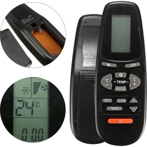 1pc New Replacement Air Conditioner Remote Control Black High Quality Remote Controller Suitable For Electra RC 5