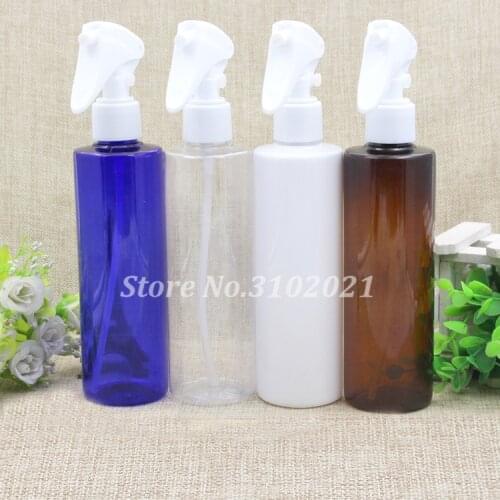 2/10pcs Blue/Clear/White/Amber Plastic Spray PET Sub Bottle Container with Mouse Shaped Sprayer Atomizer Trigger Head Cover Lid