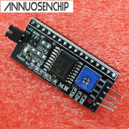 2PCS IIC I2C TWI SPI Serial Interface Board Port Module For Arduino 1604 2004 LCD1602 Adapter Plate LCD Adapter Converter Module