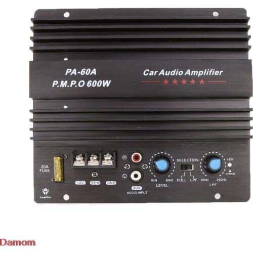 2021 New 12V 600W Car Audio Amplifier Board PA-60A Subwoofer Circuit Module
