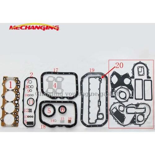 4BE1 4BE1N For ISUZU ELF 350 KS320 NPR59 NPR400 DIESEL Engine Parts Full Set Automotive Spare Parts Engine Gasket 5-87811-193-0