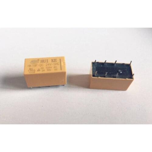 5pcs HK19F -DC 3V 5V 9V 12V 24V 2A 8PIN small relay relay