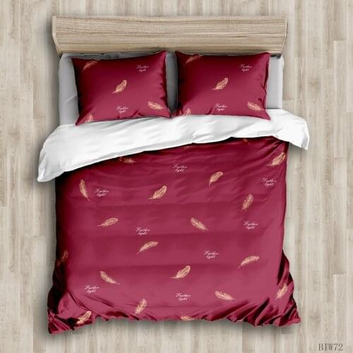 BailiPromise colourful feather cover Bedding Set bedroom 3D Print Pillowcase wedding Soft Duvet Cover Queen King 2/3pcs