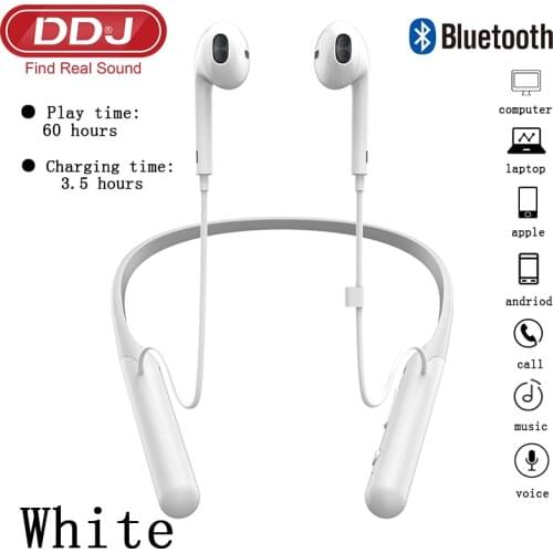 DDJ X12 hanging neck wireless Qualcomm Bluetooth 5.0 microphone headset waterproof sports earbud headset for Apple Xiaomi Huawei