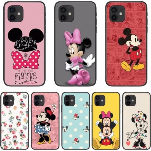 Soft Phone Mobile Case Cute Minnie Micky Mouse Disney Cartoon Style Phone Case cover For iphone 12 pro max 11 8 7 6 s XR PLUS
