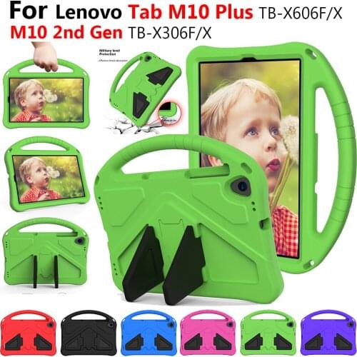 Kids Safe EVA Foam Portable Hand Holder Shockproof Stand Tablet Cover For Lenovo Tab M10 FHD Plus 10.3 inch TB-X606F X306 Case
