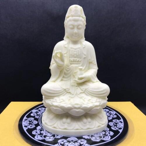 GOOD buddha Southeast Asia home Store CAR SAFE GOOD LUCK Talisman Guanyin Avalokitesvara Buddha FENG SHUI carving art Sculpture