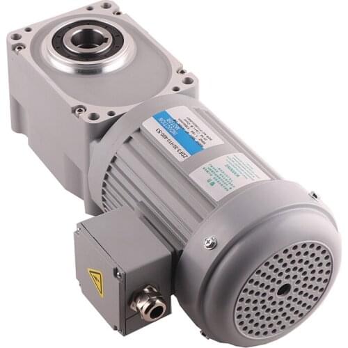 Lunyee 3 phase 220V 50HZ AC motor with gearbox 100W Hypoid gear motor