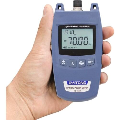 Mini handheld TL520 FTTH Fiber Optic Power Meter SC FC ST universal connector TL520 laser power meter Fiber optic tester