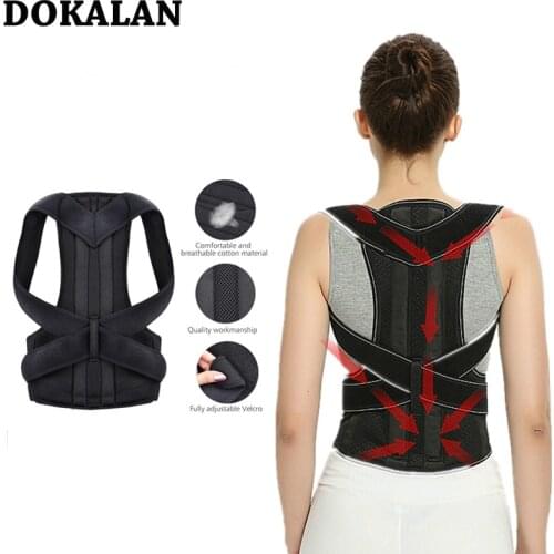 2020 Back Support Health Adjustable Posture Corrector De Postura Pain Belt Brace Shoulder Lumbar Decompression Belt Espalda
