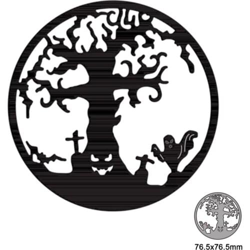 Happy Halloween Tree Bat Metal Cutting Dies Stencils For DIY Scrapbooking Photo Album Season Embossing DIY Paper Cards 2021 new