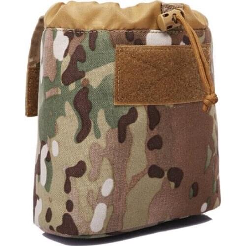 Tactical Molle Dump Pouch Recovery Magazine Pouch AR 15 M4 M16 AK47 Ammo Mag Bag Hunting Airsoft EDC Folding Tool Waist Bag