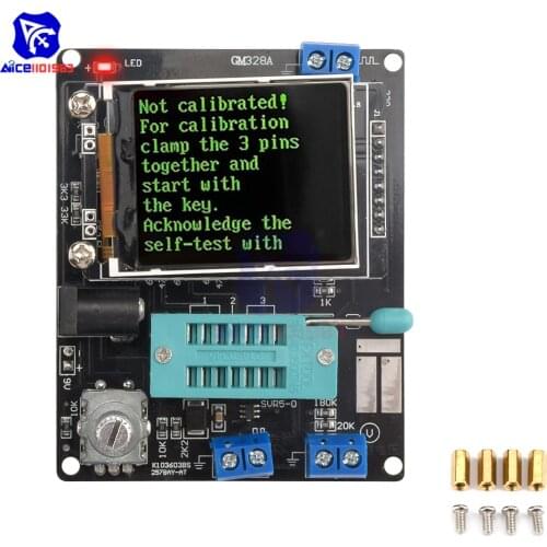 Russian Version Soldered GM328A Transistor Tester Diode Voltage Frequency LCR Meter PWM Square Wave Signal Generator Monitor