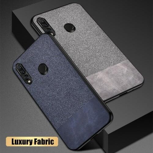 Luxury Cloth Fabric Case For Honor 9X 8A 8S Prime 9A 9S 10i Soft Silicone Case Cover For Huawei Honor View 30 20 Pro 10 Lite 8C