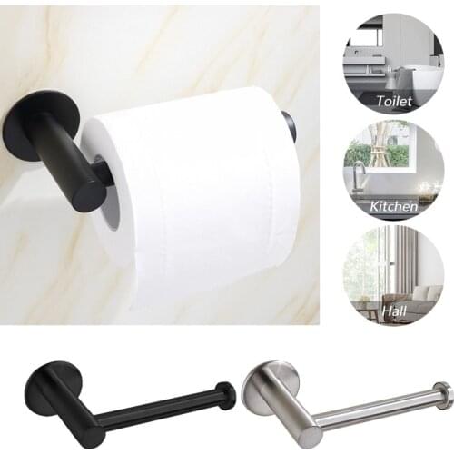 Toilet Wall Mount Toilet Paper Holder Stainless Steel Bathroom Kitchen Roll Paper Accessory Tissue Towel Accessories Holders
