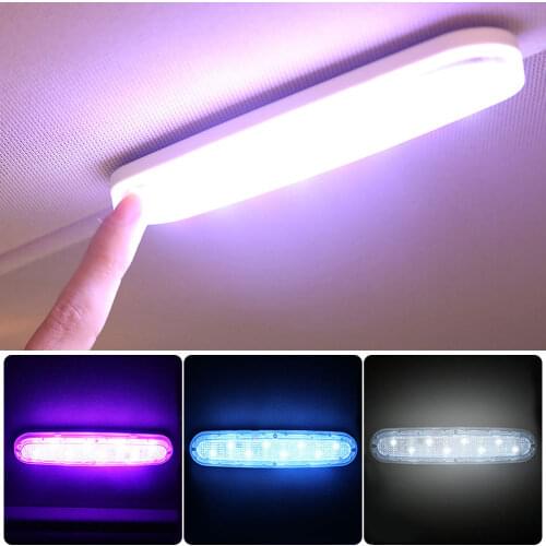 Universal Car Interior Light USB Rechargeable Reading Light Magnetic LED Car Styling Reading Night Light Indoor Ceiling Lamp