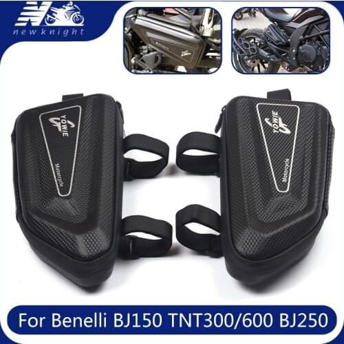 For Benelli BJ150 TNT 300 TNT600 BJ250 BN302 Motorcycle Universal Waterproof Tool Side Package Hard Case Triangle Bag Kit