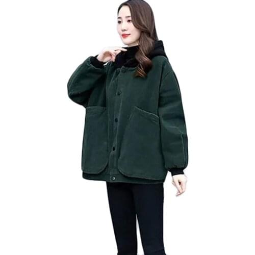 Spring Autumn Korean Loose Casual Outerwear Womens Trench Coat Hooded Baseball Uniform Plus Size Plus Velvet Parker Overcoat 4XL