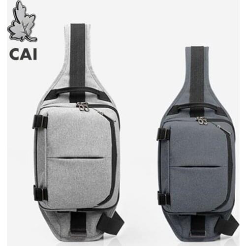 CAI Fashion Waterproof chest bag Waist Pack Bag Waistbag Men Running Phone denim bag Women Shoulder Sling Belt Bags Pouch