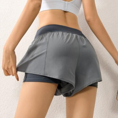 Women Sport Shorts Summer Womens Quick-drying Anti-exhaust Wear Outside Running Hot Short Breathable Fitness Yoga shorts