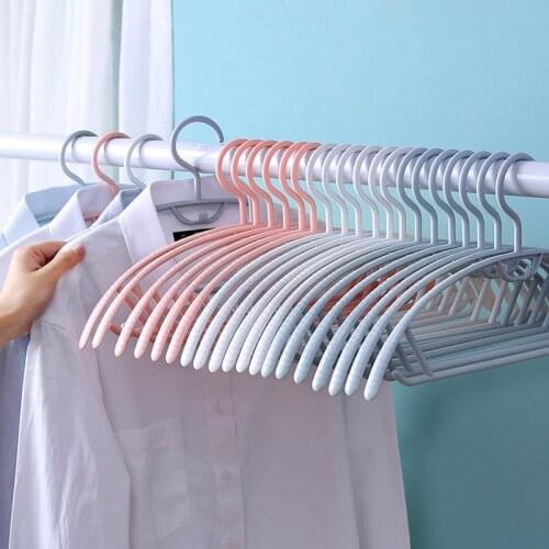 10PCS Antiskid Traceless Household Hangers For Clothes Stacking Suspension Saves Space Drying Rack Multifunction Storage Hangers
