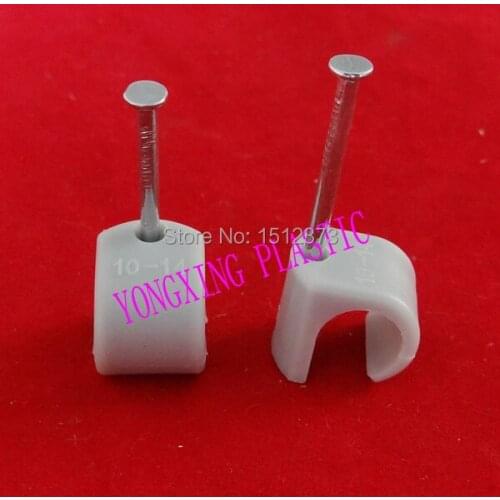 100pcs/bag hook cable clips PE material 1014