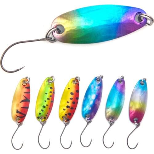 2.5g Fishing Lure Woblers Spoon Pike Jigging Metal Jig Lure Hard Bait Copper Bass Sea River Deep Diving Artificial Bait Jigging