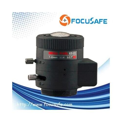 Focusafe HD 3Megapixel P-Iris CS Lens 7-22mm CCTV Camera Lens 1/2.7" format Camera Lens for IP Camera