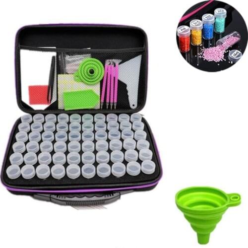5D Diamond Painting Accessories Tool Beads Drills Container Box Container Diamond Storage Bag Jewelry Case Embroidery Mosaic
